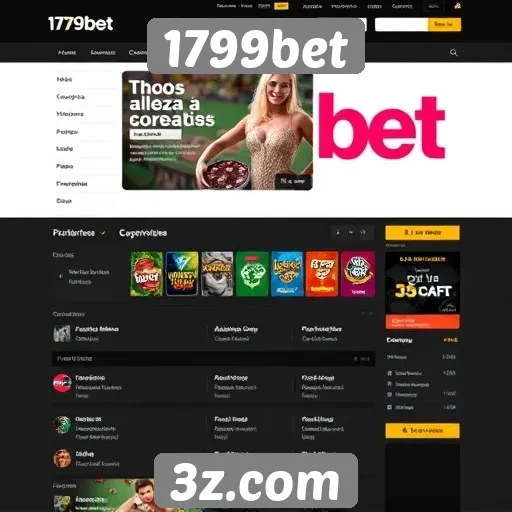 Análise da interface do usuário do site 1799bet